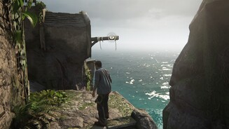Uncharted 4: A Thiefs EndUncharted 4 führt einen Enterhaken ein, der Nate beim Überwinden von Abgründen hilft.