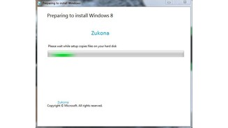 Windows 8 Installation Screenshots