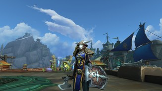 World of Warcraft: Battle for AzerothKul Tiras ist eine Seefahrernation, unsere neuen Items folgen der Optik - beispielweise am Anker auf unserem Schild zu erkennen.