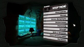 Worms RevolutionWenig spannend, aber informativ: Das Hauptmenü