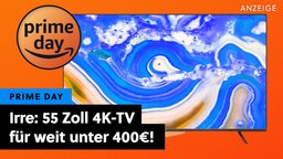 Letzte Chance auf den ultimativen TV-Deal am Prime Day: 55 Zoll 4K-TV für weit unter 400€!