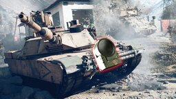 Der C4-Jeep war gestern, der Shooter-Profi von heute verpasst seinem Panzer einen explosiven Rammsporn