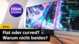 So einen Gaming-Monitor habe ich noch nie gesehen! Diesen High-End OLED-Monitor kann man verbiegen - ohne dass er kaputt geht