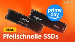 Mega viel Speicher am Prime Day jetzt mega günstig: Schnelle SSDs von Crucial sind jetzt im Amazon-Angebot