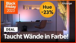 Black-Friday-Deals auf smarte Philips Hue Lampen: Bei Amazon gibts die beste indirekte Beleuchtung endlich günstiger!