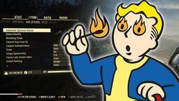 Nach 7.000 Stunden Fallout 76 hat sich das Interface in den OLED eines Spielers gebrannt