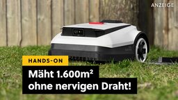 Damit erobern Mähroboter ein völlig neues Level! Selbst schwierige Gärten sind für diesen Mähroboter ohne Draht ein Klacks