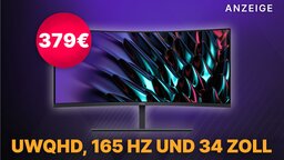 UWQHD, 165 Hz und 34 Zoll: Gaming Monitor lachhaft günstig am Prime Day