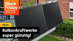 Beim Zocken verbraucht ihr zu viel Strom? Dann holt euch zum Black Friday ein Balkonkraftwerk nach Hause!