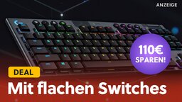 Kabellos + 1ms Reaktionszeit: Extrem schnelle Logitech-Tastatur mit mechanischen Switches so günstig wie noch nie!