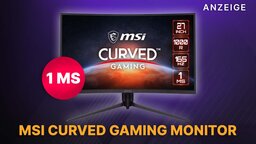 27 Zoll MSI Curved Gaming Monitor mit 1 ms Reaktionszeit + 165 Hz jetzt günstig im Angebot sichern
