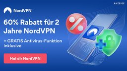 Mit NordVPN seid ihr jetzt 2 Jahre lang 60% günstiger sicher im Internet unterwegs