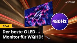 Der beste OLED-Monitor für WQHD am Markt jetzt mit über 300€ Rabatt - dazu gibts sogar Monster Hunter Wilds geschenkt!