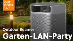 Outdoor-Beamer im Test: Wie gut schlägt sich der Projektor auf einer Garten-LAN-Party?