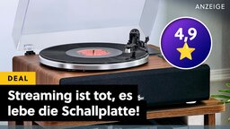 Vergesst Streaming: Dieser Plattenspieler ist pures Retro-Feeling und ist bei Amazon gerade stark heruntergesetzt