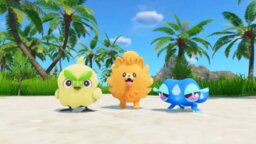 Pokémon Wind und Welle enthüllt die 3 neuen Starter-Pokémon: Das sind Braubel, Pomfifi und Gekkua