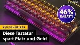 Optische Switches, 2-Punkt-Betätigung und 46% günstiger: Diese superkompakte Gaming-Tastatur könnte glatt als frühes Black-Friday-Angebot durchgehen!