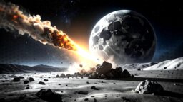 In 7 Jahren könnte der Mond mit der Wucht einer Atombombe getroffen werden. Für uns auf der Erde wäre das ein romantisches Spektakel am Nachthimmel