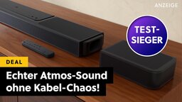 Die beste Soundbar am Prime Day: Kabelloser, echter Surround-Sound + Atmos kostet jetzt 500€ weniger!