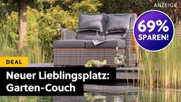 Garten-Möbel im Angebot: LIDL bietet eine richtig chillige Couch für draußen gerade satte 69% günstiger an (nice!)