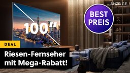 Kinos hassen es, dass es diesen Fernseher gibt! Der größte 4K-TV bei Amazon erreicht seinen Bestpreis