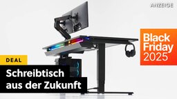 Ein heftiger Schreibtisch zieht im GameStar-Büro gerade alle Blicke auf sich – und jetzt gibts ihn zum Black-Friday-Preis!