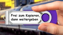 USB-Stick mit der Aufschrift »Frei zum Kopieren, dann weitergeben« im Zug entedeckt, doch was ist darauf zu finden?