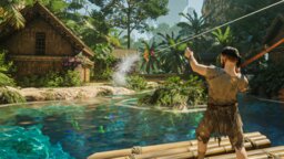 In Enshrouded könnt ihr mit dem neuen Wasser-Update Capybaras zähmen und angeln