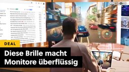 Drei Monitore in nur einer Brille? Was wie SciFi klingt, könnte ein richtiger Hit der Zukunft werden – also behaltet es zum Prime Day im Auge!