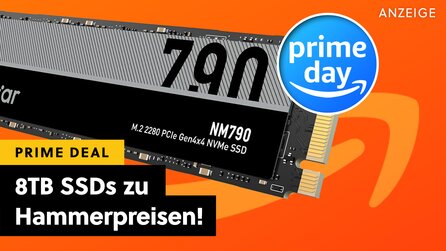 Last Call: 8TB SSDs sind am Prime Day teils massiv reduziert - da lohnt sich der Kauf einer 4TB SSD fast nicht mehr!