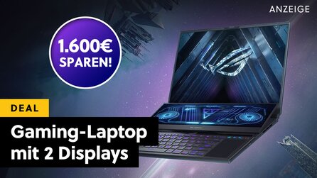 Laptop mit 2 Displays? Sowas gibt’s jetzt 1.600€ günstiger im Wahnsinns-Angebot zum Wochenende
