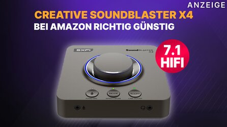 Fast schon Cheating: Die externe Soundkarte Creative Soundblaster X4 verschafft euch einen krassen Vorteil