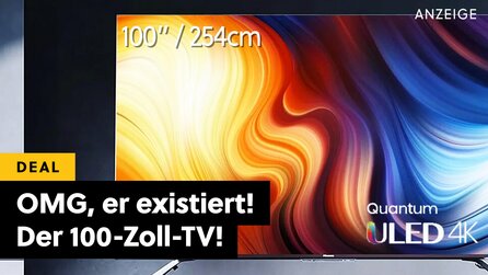 Wegen diesem TV geht keiner mehr ins Kino: 100 Zoll QLED 4K TV - und der Preis ist irrational günstig!