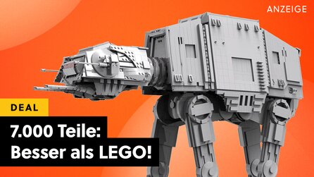 Das Imperium bestellt 100 davon: Riesiger AT-AT mit Motor und 7.000 Teilen im LEGO-Style gerade irre günstig bei Amazon!