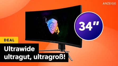 Günstiger als am Black Friday: Bockstarker Ultrawide-Monitor von MSI mit WQHD, 34 Zoll und über 144Hz bei Amazon!