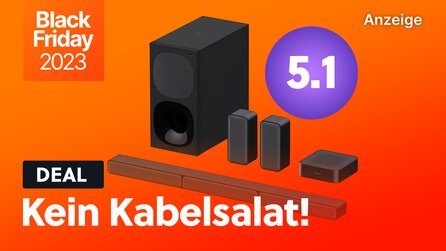 Kabelloses 5.1 Soundsystem mit Sounbar und Subwoofer von Sony für kurze Zeit zum Hammerpreis!