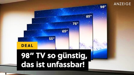 Die Mutter aller 4K-TVs: 98 Zoll, 144Hz, QLED, HDR, Dolby Atmos und 1600 nits - und das zu diesem Preis?!