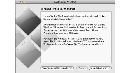 Windows-Installation per Bootcamp - Alle Spiele auf dem Mac