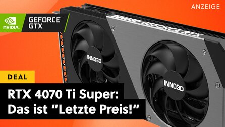 Teaserbild für NVIDIA GeForce RTX 4070 Ti Super im freien Preisfall: Der Preis-Leistungs-Knaller unter den 4K-Grafikkarten ist gerade hammermäßig günstig!