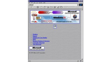 Microsoft - 20 Jahre Webpräsenz (Bildquelle: Microsoft)