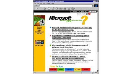 Microsoft - 20 Jahre Webpräsenz (Bildquelle: Microsoft)