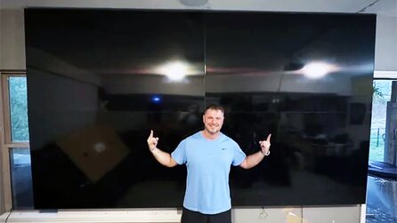 »Dieser Typ ist stolz auf sein Monster«: Filmfan schaltet 4 TVs zusammen und ignoriert, dass es eine bessere Technologie dazu schon gibt