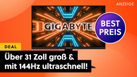 Der perfekte Bildschirm für PC, PS5 (Pro) + Xbox: 4K Gaming-Monitor mit 144Hz und 1ms Reaktionszeit zum neuen Tiefstpreis!