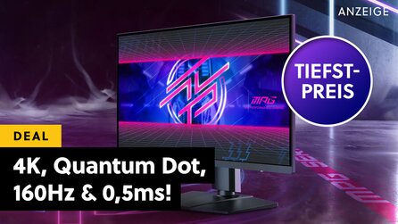 MediaMarkt stiehlt dem Prime Day die Show: 4K Gaming-Monitor von MSI zum absoluten Bestpreis - über 144Hz und unter 1ms!