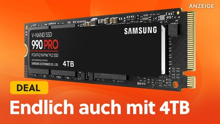 Die beste Samsung SSD bekommt jetzt endlich auch 4TB Speicherplatz: Die 990 PRO mit 4TB vorbestellen