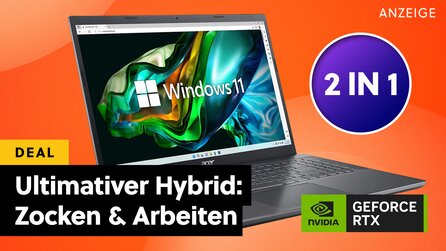 Der perfekte Laptop für den kleinen Geldbeutel - dank NVIDIA RTX-Grafik und schneller CPU arbeitet ihr alles weg und könnt danach entspannt zocken