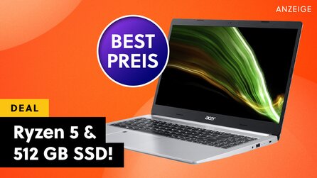 Home-Office-Laptop von Acer mit schnellem AMD Ryzen 5-Prozessor + 512 GB SSD jetzt günstig wie noch nie im Amazon-Angebot
