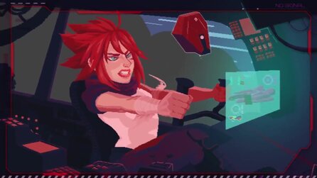 Aeon Drive - Gameplay aus dem Cyberpunk-Jump+Run