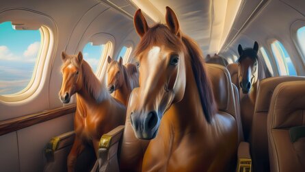 Olympia 2024: Wusstet ihr, dass Pferde mit der »Air Horse One« eingeflogen werden?