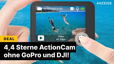 Ihr sucht eine Action-Cam? Eine 4,4-Sterne-Alternative zeigt, dass es nicht immer GoPro oder DJI sein muss! [Anzeige]